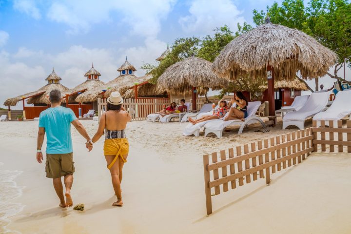a group of people walking in the snow